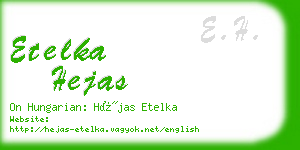 etelka hejas business card